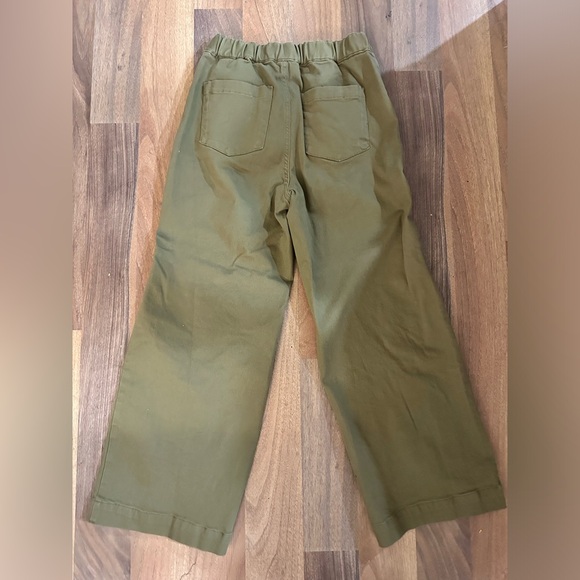 Oak + Fort Cropped Twill Wide Leg Pant - Size small - Picture 3 of 6